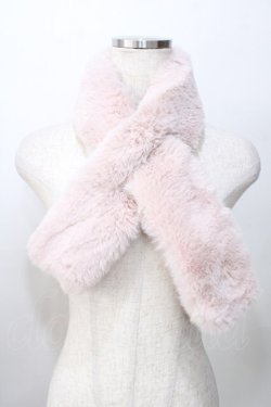 画像1: axes femme POETIQUE / ファーマフラー  ピンク Y-25-09-14-019-AX-ZA-SZ-ZY