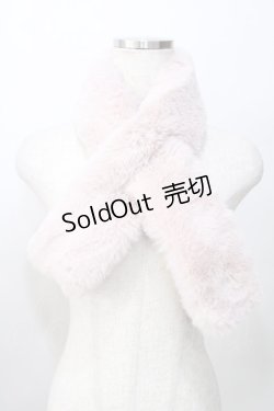 画像1: axes femme POETIQUE / ファーマフラー  ピンク Y-25-09-14-019-AX-ZA-SZ-ZT422