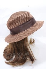 画像4: 【SALE】m petit by misako / グログランリボンカンカンボウ  中茶 Y-25-09-14-023-LO-AC-SZ-ZTK016 (4)