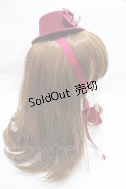 画像4: ALICE and the PIRATES / クリスの目玉付きミニハット  ワイン Y-25-09-14-025-PA-AC-SZ-ZY