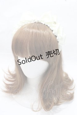 画像1: Innocent World / フリルサテンリボンカチューシャ  アイボリー Y-25-09-14-027-IW-AC-SZ-ZY