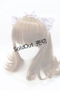 画像1: BABY,THE STARS SHINE BRIGHT / Little Kitten Luluna ストライプカチューシャ  ラベンダー Y-25-09-14-028-BA-AC-SZ-ZY