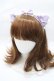 画像1: BABY,THE STARS SHINE BRIGHT / Little Kitten Luluna ストライプカチューシャ  ラベンダー Y-25-09-14-028-BA-AC-SZ-ZY (1)