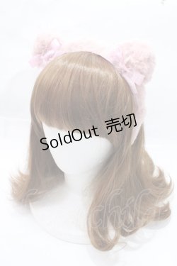 画像1: LOLITAその他(お買取対象外) / くまみみカチューシャ  ピンク Y-25-09-14-029-LO-AC-SZ-ZY