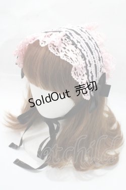 画像1: MAM MAXICIMAM / プリンセスローズヘッドドレス  黒×ピンク Y-25-09-14-030-LO-AC-SZ-ZY