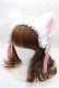 画像1: Estrellas / 耳付きタッセルヘッドドレス  白×ピンク Y-25-09-14-031-EL-AC-SZ-ZY (1)