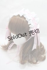 kemono mimi / ロリータヘッドドレス  ピンク×白 Y-25-09-14-032-LO-AC-SZ-ZT486-F006