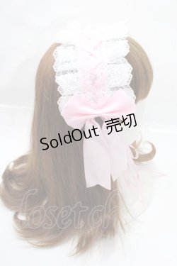 画像3: kemono mimi / ロリータヘッドドレス  ピンク×白 Y-25-09-14-032-LO-AC-SZ-ZT486-F006