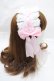 画像3: kemono mimi / ロリータヘッドドレス  ピンク×白 Y-25-09-14-032-LO-AC-SZ-ZY (3)
