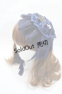 画像1: ALICE and the PIRATES / ローレンリボンヘッドドレス  ネイビー Y-25-09-14-033-PA-AC-SZ-ZY