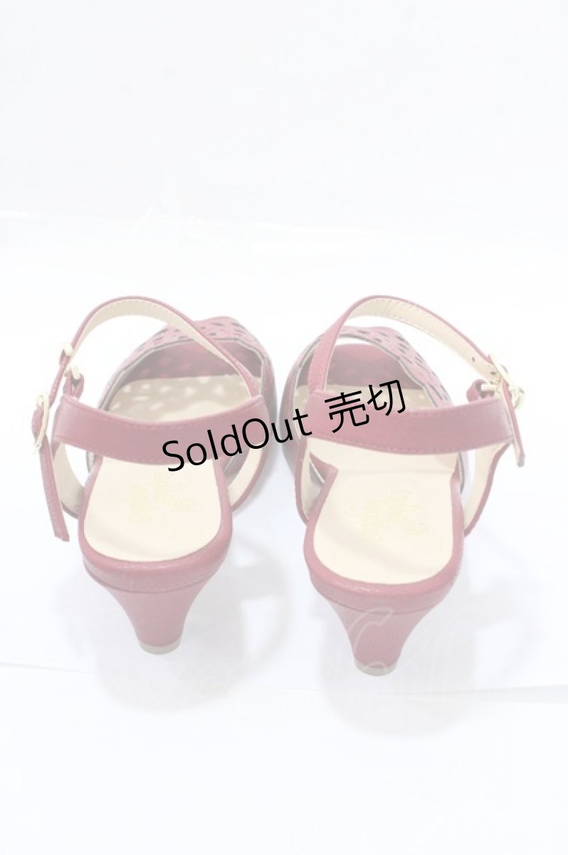 画像3: 【SALE】an another angelus / レースカットワークサンダル L レッド Y-25-09-14-037-CA-SH-SZ-ZTK017 (3)