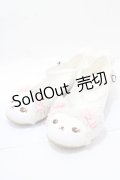 BABY,THE STARS SHINE BRIGHT / くまくみゃちゃんシューズ L 白×ピンク Y-25-09-14-038-BA-SH-SZ-ZY