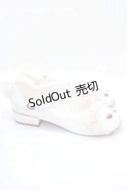 画像4: BABY,THE STARS SHINE BRIGHT / くまくみゃちゃんシューズ L 白×ピンク Y-25-09-14-038-BA-SH-SZ-ZY