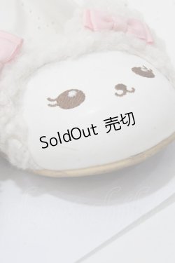 画像5: BABY,THE STARS SHINE BRIGHT / くまくみゃちゃんシューズ L 白×ピンク Y-25-09-14-038-BA-SH-SZ-ZY