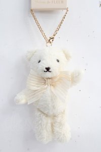 Maison de FLEUR / ショートケーキベアチャーム F アイボリー Y-25-09-16-001-LO-ZA-SZ-ZT486-F001