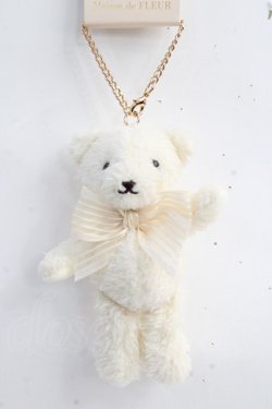 画像1: Maison de FLEUR / ショートケーキベアチャーム F アイボリー Y-25-09-16-001-LO-ZA-SZ-ZY