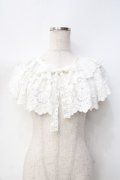 axes femme / 繊細レース付け襟  白 Y-25-09-16-026-AX-ZA-SZ-ZY