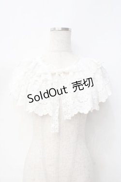 画像1: axes femme / 繊細レース付け襟  白 Y-25-09-16-026-AX-ZA-SZ-ZY