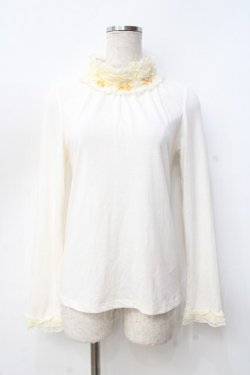 画像1: axes femme / ふりふり薔薇モチーフインナー  生成り Y-25-09-16-029-AX-TO-SZ-ZY
