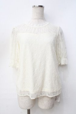 画像1: axes femme / 総レースプルオーバー  生成り Y-25-09-16-030-AX-TO-SZ-ZY
