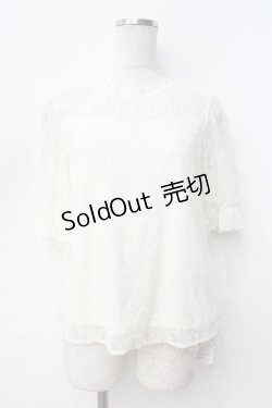 画像1: axes femme / 総レースプルオーバー  生成り Y-25-09-16-030-AX-TO-SZ-ZY