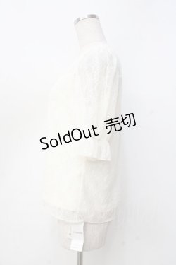 画像2: axes femme / 総レースプルオーバー  生成り Y-25-09-16-030-AX-TO-SZ-ZY