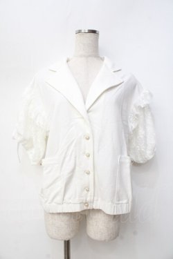 画像1: axes femme / 前開きトップス  白 Y-25-09-16-032-AX-TO-SZ-ZY