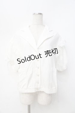 画像1: axes femme / 前開きトップス  白 Y-25-09-16-032-AX-TO-SZ-ZY