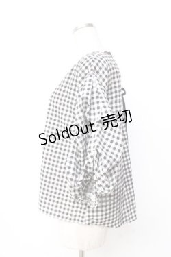 画像2: axes femme / 袖コンシャスブラウス  黒 Y-25-09-16-034-AX-BL-SZ-ZT285