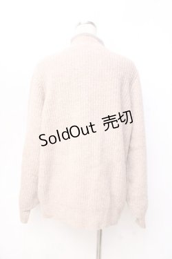 画像2: axes femme / チャイナ風メランジニット  ベージュ Y-25-09-16-035-AX-TO-SZ-ZI