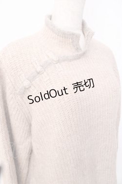 画像3: axes femme / チャイナ風メランジニット  ベージュ Y-25-09-16-035-AX-TO-SZ-ZI