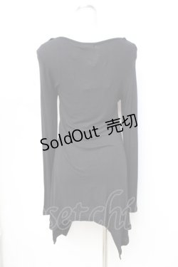 画像3: GHOST of HARLEM / コウモリptイレヘムカットワンピ F 黒 Y-25-09-16-037-GL-OP-SZ-ZY