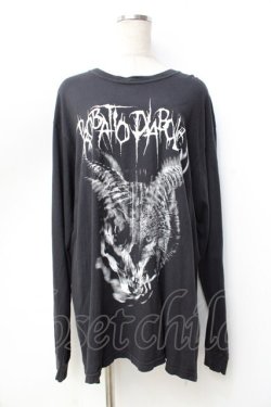 画像1: CIVARIZE / ヴィンテージ加工アニマルプリントロンT F ブラック Y-25-09-16-038-GO-TO-SZ-ZY