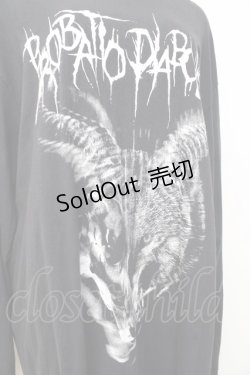 画像3: CIVARIZE / ヴィンテージ加工アニマルプリントロンT F ブラック Y-25-09-16-038-GO-TO-SZ-ZS