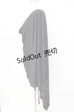 画像2: BPN FOR MEN / イレギュラーカーデ M 黒 Y-25-09-16-040-GO-TO-SZ-ZY