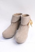 axes femme / レースアップブーティ L ベージュ Y-25-09-16-005-AX-SH-SZ-ZY