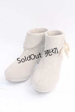 画像1: axes femme / レースアップブーティ L ベージュ Y-25-09-16-005-AX-SH-SZ-ZY