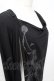 画像4: BPN FOR MEN / プリント入りレイヤード風ロングトップス M 黒 Y-25-09-16-043-GO-TO-SZ-ZY (4)