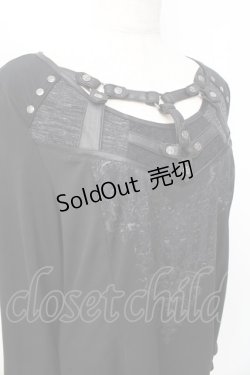 画像4: Ozz Croce / デコルテハーネスデザイントップス  黒 Y-25-09-16-044-OO-TO-SZ-ZY