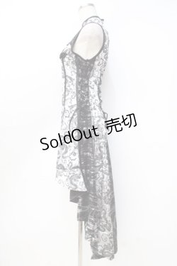 画像2: Qutie Frash / チャイナノースリーブワンピース  シルバー Y-25-09-16-047-QU-OP-SZ-ZY