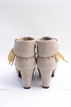 画像3: axes femme / レースアップブーティ L ベージュ Y-25-09-16-005-AX-SH-SZ-ZY
