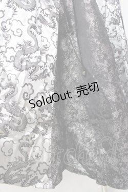 画像4: Qutie Frash / チャイナノースリーブワンピース  シルバー Y-25-09-16-047-QU-OP-SZ-ZY