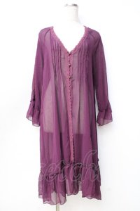 axes femme / ラグランスリーブガウン  パープル Y-25-09-16-050-AX-TO-SZ-ZT011