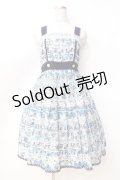 axes femme POETIQUE / ミッキー&ミニー総柄ワンピース  サックス Y-25-09-16-054-AX-OP-SZ-ZY