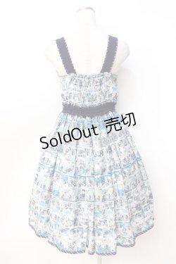 画像3: axes femme POETIQUE / ミッキー&ミニー総柄ワンピース  サックス Y-25-09-16-054-AX-OP-SZ-ZY