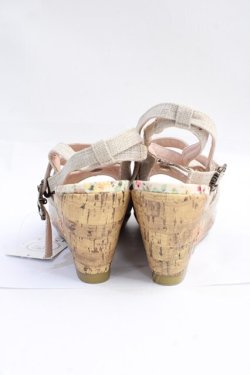 画像3: axes femme / ラメツイード刺繍入りサンダル L 生成り Y-25-09-16-006-AX-SH-SZ-ZY