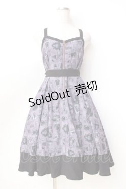 画像1: axes femme POETIQUE / ディズニーヴィランズ/ワンピース  パープル Y-25-09-16-058-AX-OP-SZ-ZY