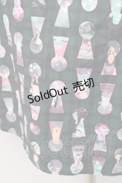 画像4: axes femme POETIQUE / アリス 鍵穴柄ジャンスカ  グリーン Y-25-09-16-060-AX-OP-SZ-ZI