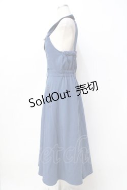 画像2: axes femme POETIQUE / アシメデザインジャンパースカート  ブルー Y-25-09-16-061-AX-OP-SZ-ZI