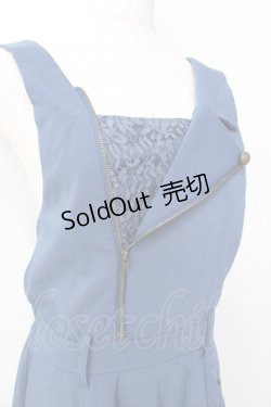 画像4: axes femme POETIQUE / アシメデザインジャンパースカート  ブルー Y-25-09-16-061-AX-OP-SZ-ZI